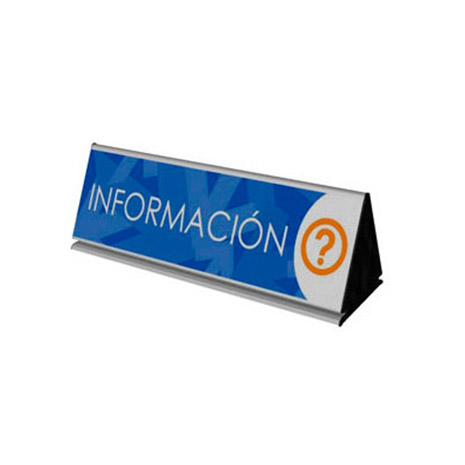 Señalización Rótulo Triangular para Escritorio