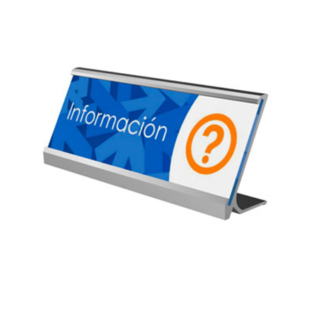 Señalización Rótulo Pedestal para Escritorio