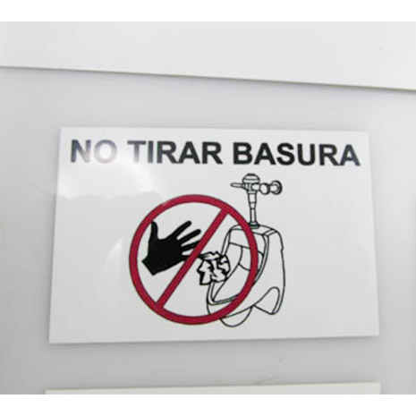 Señalización en acrilico